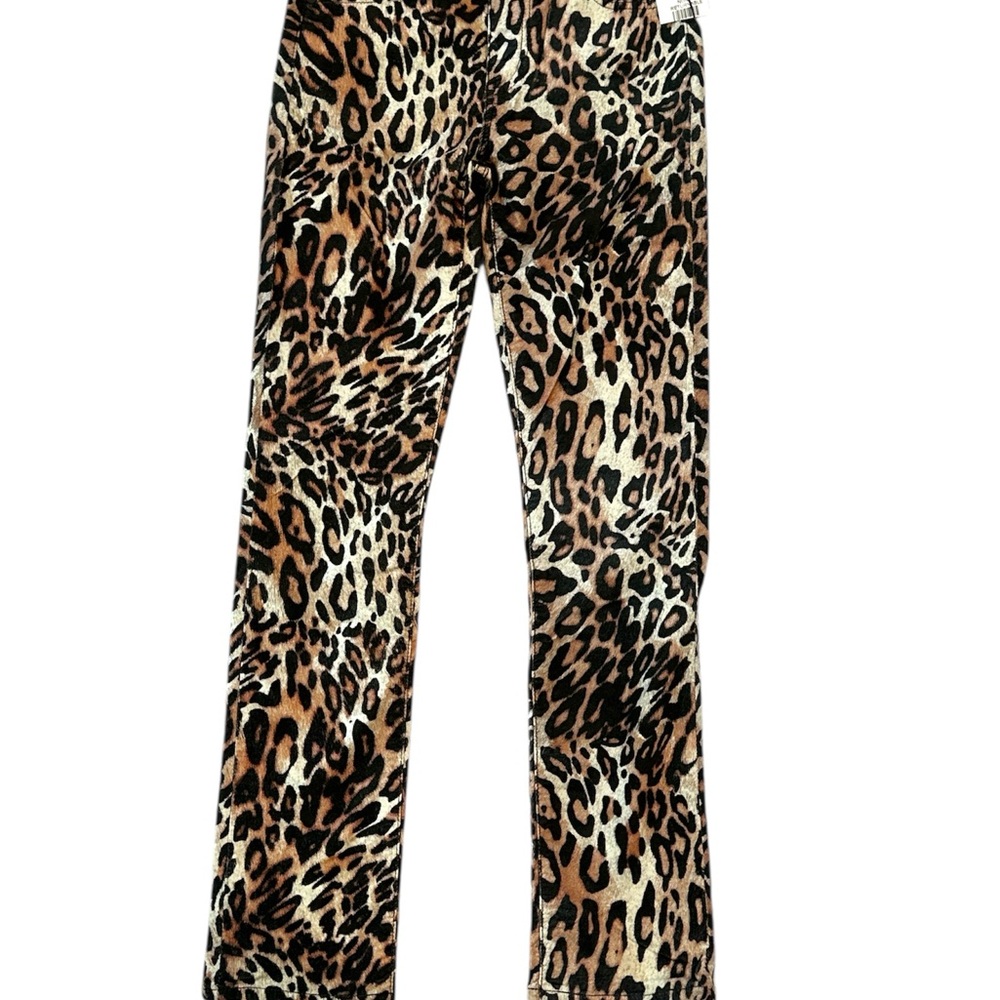 AG Adriano Goldschmied Animal Print High-Rise Pants